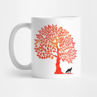 Fox Under a Tree Mug